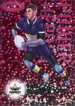 2023 NRL Traders Titanium - Power Heroes Pink #PHP10 Chad Townsend Front